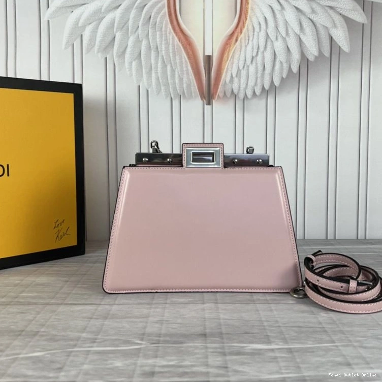 Affordable Mini In Calf Cut Peekaboo Cherry Bag Leather Fendi 0817
